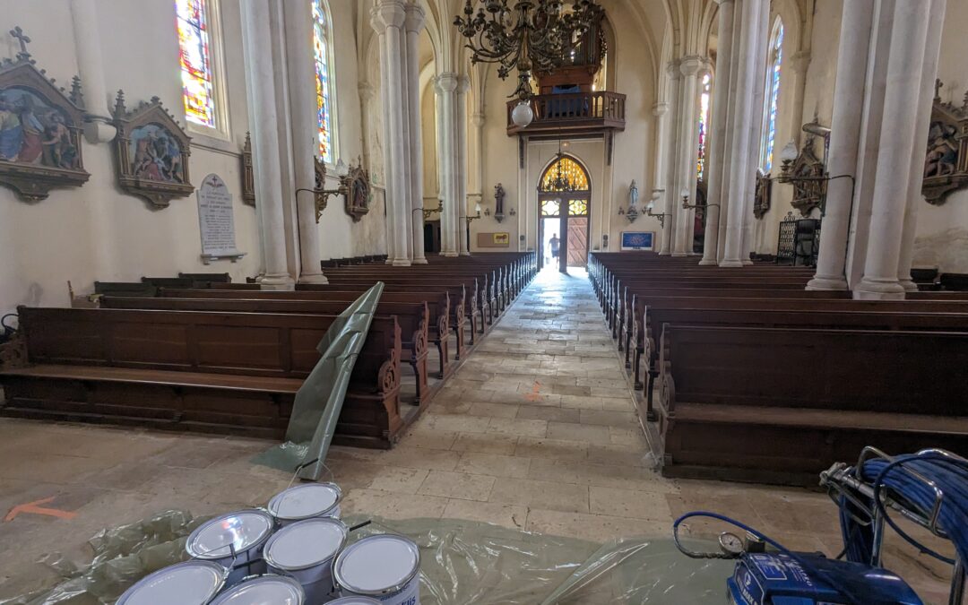 Traitement curatif et préventif des bois de l&rsquo;église de Noviant-aux-Prés (54)